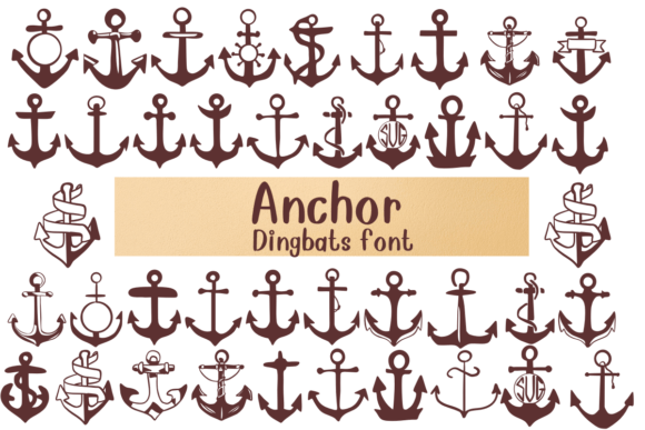 Anchor: A Playful Dingbat Typeface for Nautical Design