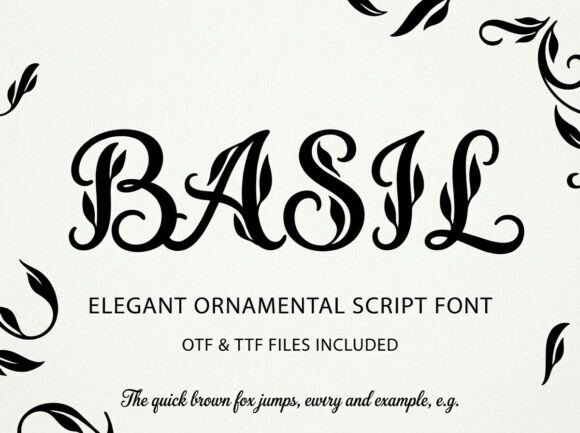 Basil: A Display Font with a Bold Artistic Soul
