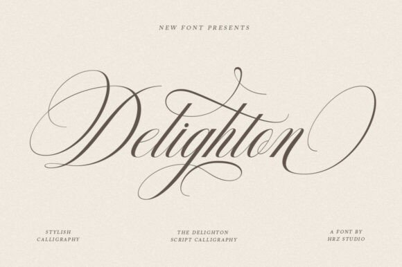 Delighton Script: Stylish Elegance for Your Brand