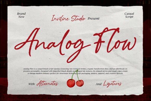 Embrace the Analog Flow: A Font with Soul