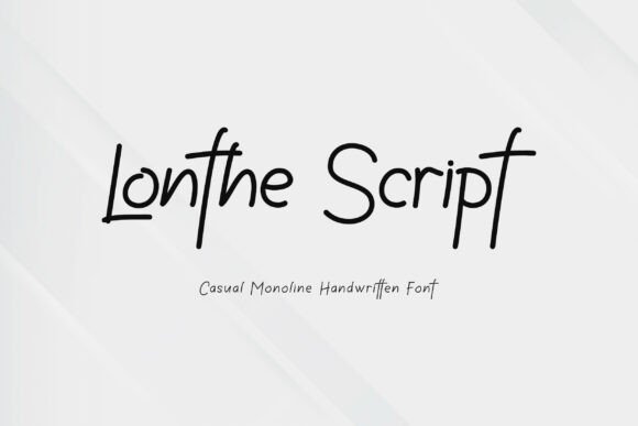Lonthe: A Modern Handwritten Script for Authentic Branding
