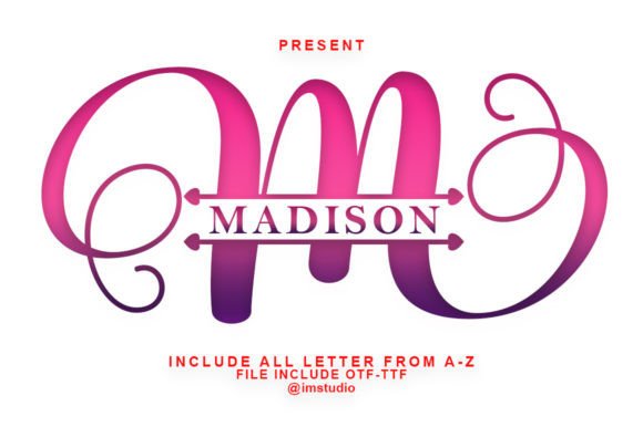 Madison: A Monogram Font That Brings Delicate Elegance
