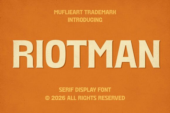 Riotman: Command Attention with Bold Vintage Typography
