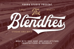 The Blendhes: A Script Font with Vintage Baseball Soul