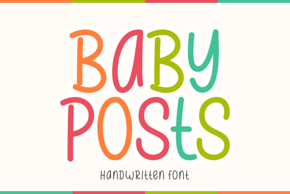 Unveiling the Whimsical Appeal of Baby Posts Font