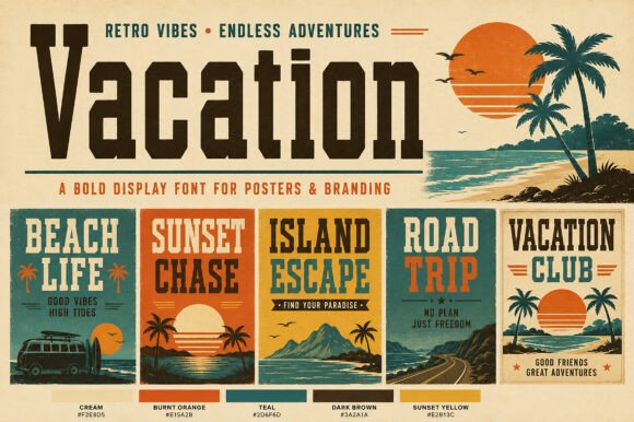 Vacation Font: Injecting Retro Soul into Modern Design