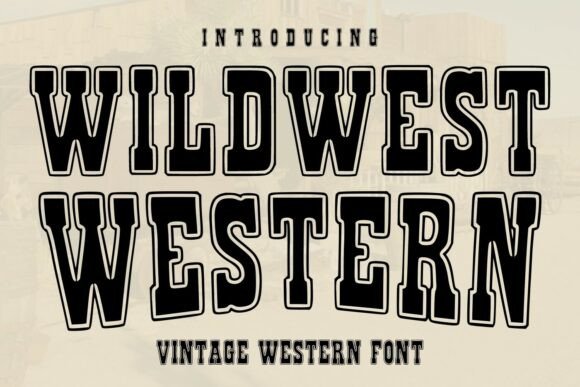 Wildwest Western: A Typeface with Rugged Character